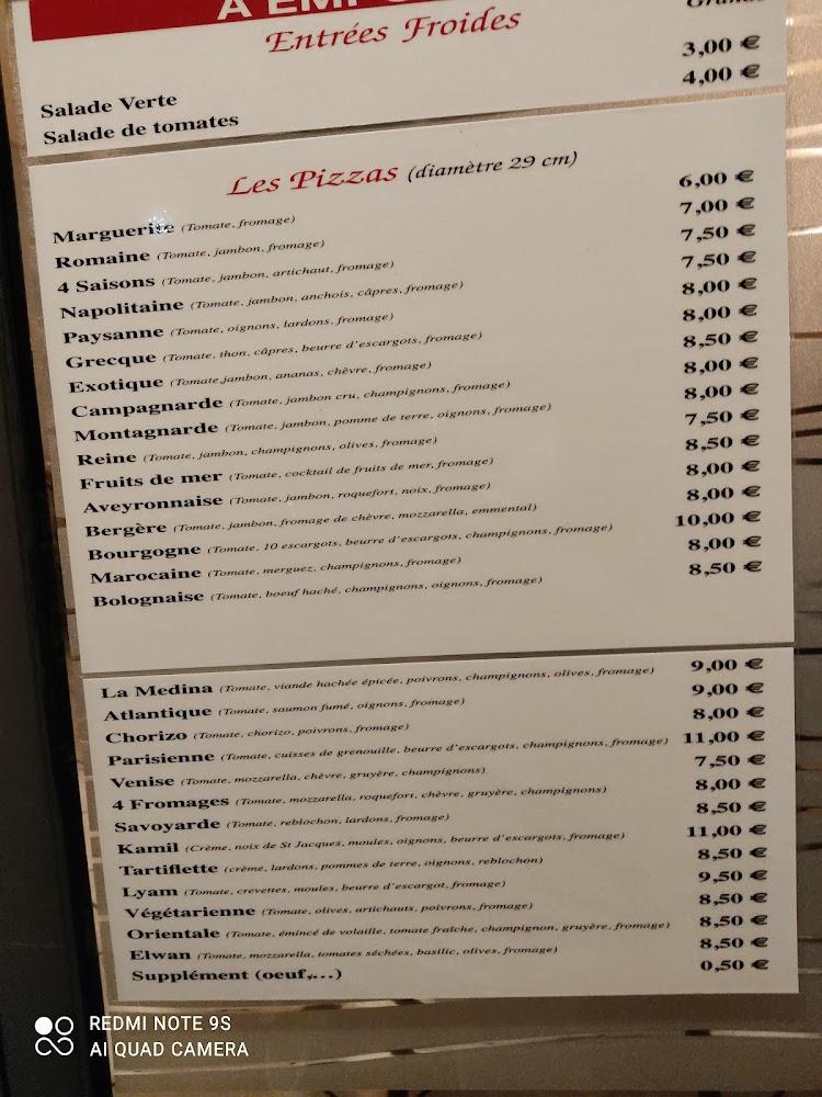 la Médina - Menu Image 1